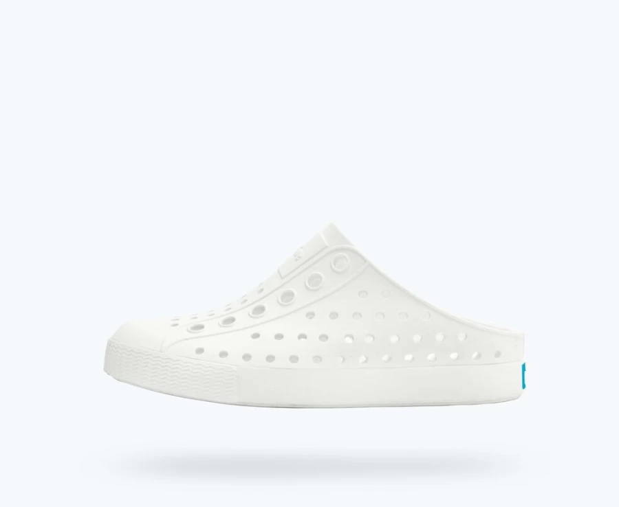 Native Shoes Jefferson Clog Sugarlite for Girls in Shell White | Lightweight Comfortable Kids Clogs
