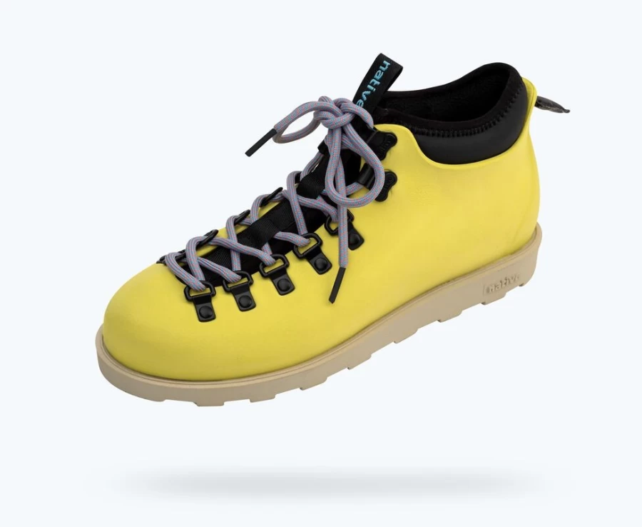 Native Shoes Fitzsimmons Citylite Bloom Women's Sneakers in Pickle Green, Pepper White & Jiffy Black