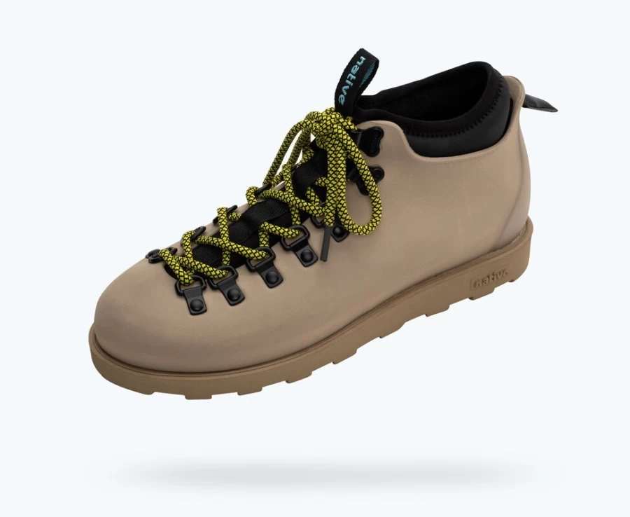 Native Shoes Women's Fitzsimmons Citylite Bloom Sneakers in Flax Tan/Jiffy Black