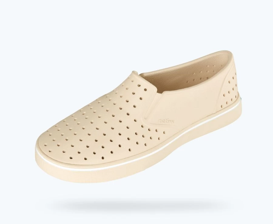 Native Shoes Women's Miles Bloom Sneakers in Bone White | Lightweight Comfortable Casual Footwear
